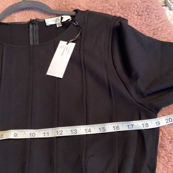 NWT Staci Snider Black With Pintuk Bodice Top Back Zipper New and Stunning - Picture 8 of 12